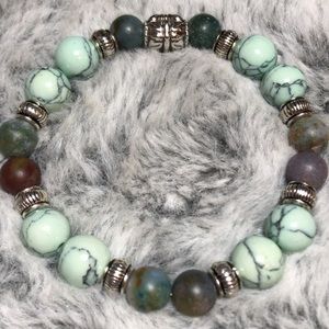 handmade healing stone bracelet.